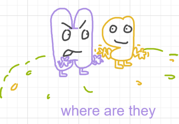 A panel from Running Duos, episode four of the Board Boards object show by Furretwalk/WalkingFurret.